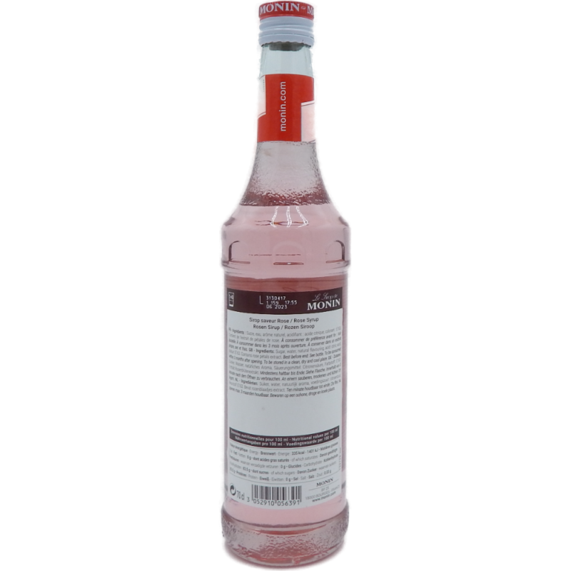MONIN SCIROPPO DI ROSA CL 70 - immagine 2