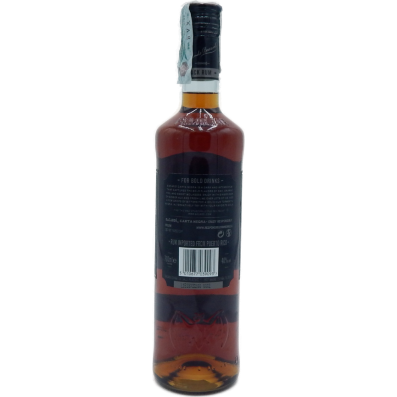 RUM BACARDI CARTA NEGRA CL 70 - immagine 2