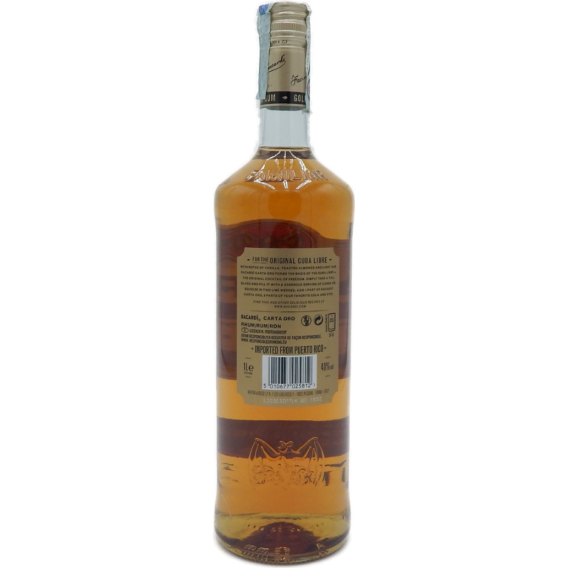 RUM BACARDI CARTA ORO CL 100 - immagine 2