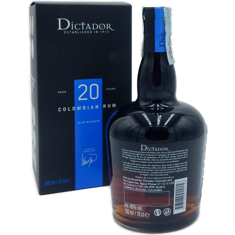 RUM DICTADOR 20 YO CL 70 - immagine 2