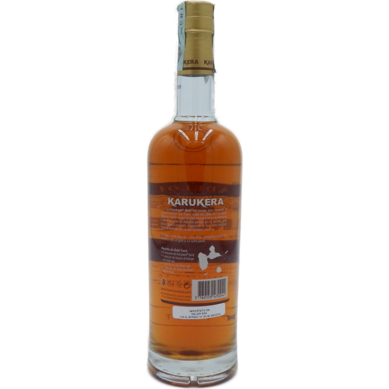 RUM KARUKERA AGRICOLO GOLD 40° 70 CL - immagine 2